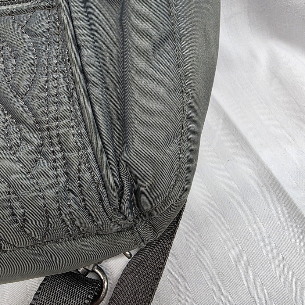 Gray Quilted Baggallini Backpack - image 5